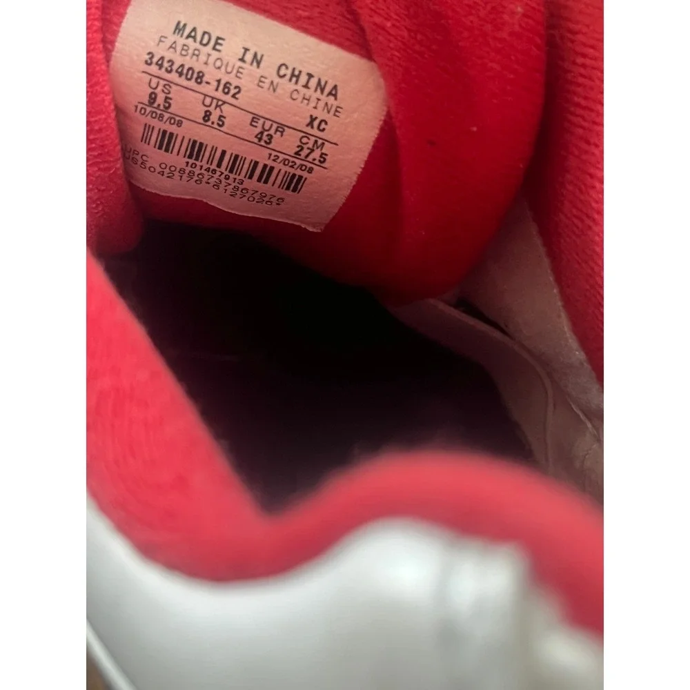 NIKE AIR JORDAN TRUNNER Q4 WHITE‎ VARSITY RED 343408-162 Size 9.5